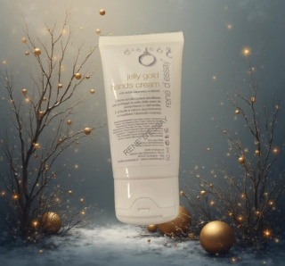 ZLATÝ KRÉM NA RUCE S KYSELINOU HYALURONOVOU A LANÝŽEM